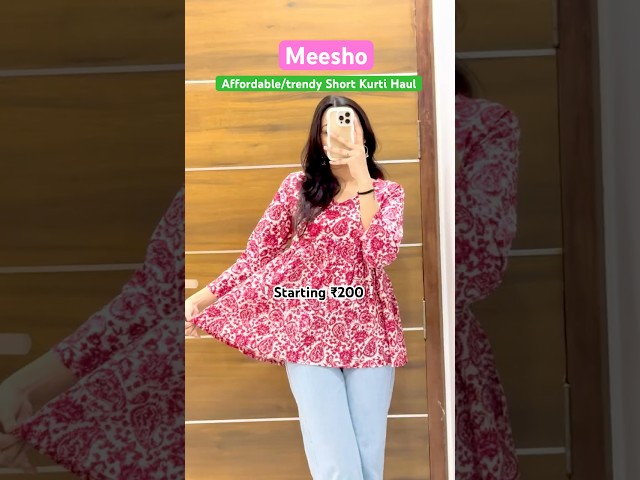 Meesho Short Kurti Haul Starting ₹200‼️#meeshofinds #shortkurti #meeshokurti #meeshohaul #kurti