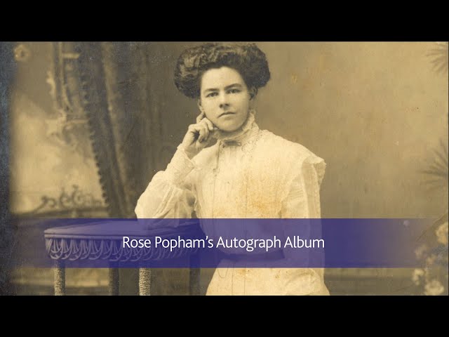 50 Treasures: Rose Popham's Autograph Album