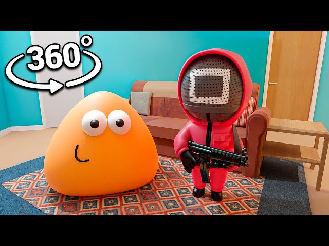 360° VR Video with Toothless, Pou, and Squid Game