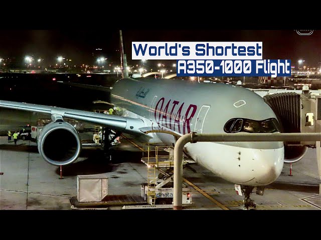 Qatar Airways | Dubai 🇦🇪 to Doha 🇶🇦 | Airbus A350-1000 | The Flight Experience