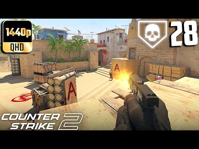 CS2- 28 Kills On Mirage Competitive Full Gameplay #24! (No Commentary)