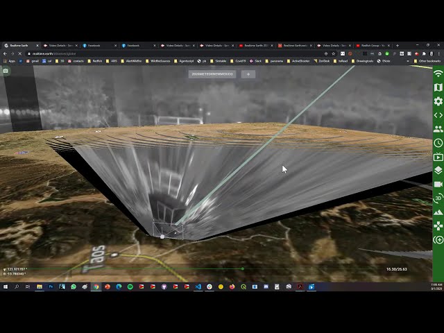 RealtimeEarth 2020 New Mexico Meteor Track