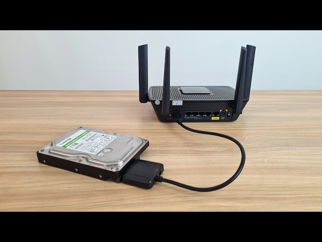 how to turn Linksys router into network storage server