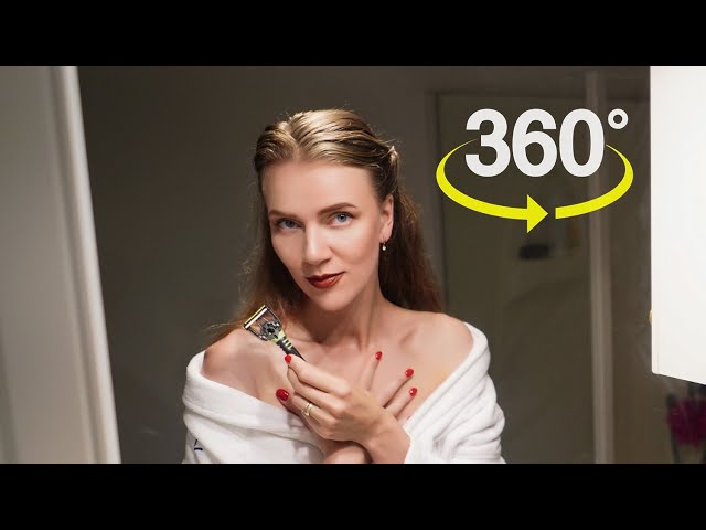 АСМР 360° НЕЖНО БРЕЮ ТЕБЯ В ВАННОЙ 😏💈 100% эффект присутствия