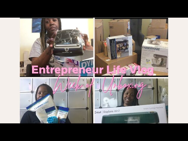 Entrepreneur Vlog Series Unboxing inventory haul ep1| #unboxinginventory #startabeautyline #vloglife