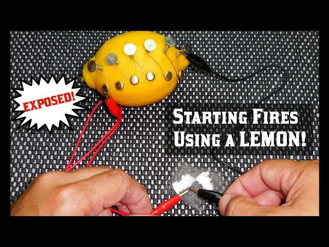 How To Make Fire Using Lemons-How To! Videos