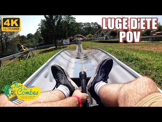 Luge D'Ete POV (4K 60FPS), Parc des Combes Wiegand Bobsled | Non-Copyright