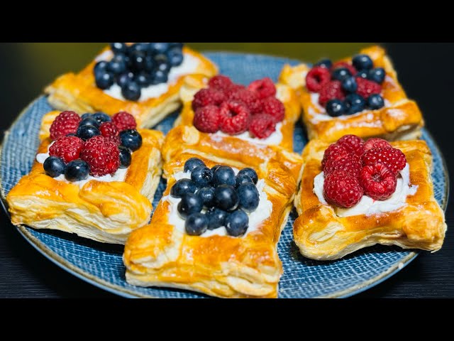 Berry Puff Pastry | Puff pastry recipe