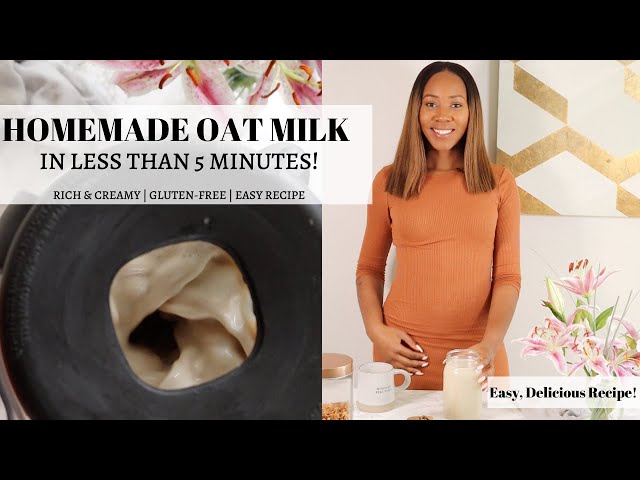 How to make delicious, creamy Oat Milk at home in less than 5 minutes!