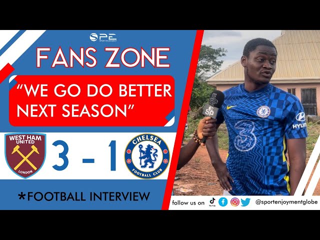 WESTHAM 3-1 CHELSEA | Premier league  fans match reaction