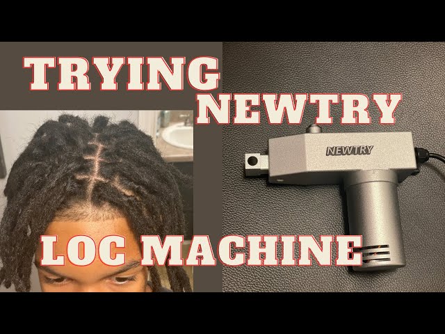 Trying the Newtry loc machine #instantlocs #loc extensions