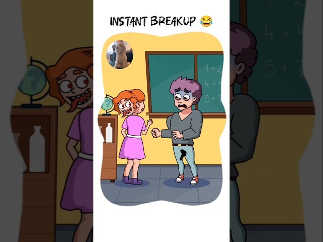 Fastest breakup ever: Impossible date 😍 Android X iOS #shorts