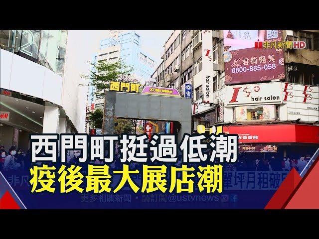 房東讓步.遊客回籠帶起租店潮 西門町十餘處店面現正施工中｜非凡財經新聞｜20230308