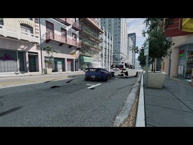 NYC Gemballa Mirage GT(Gemballa tuned Carrera GT) crash recreation in BeamNG.Drive