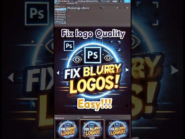 🔥Boost Your Logo Quality in Photoshop – Quick & Easy Fix