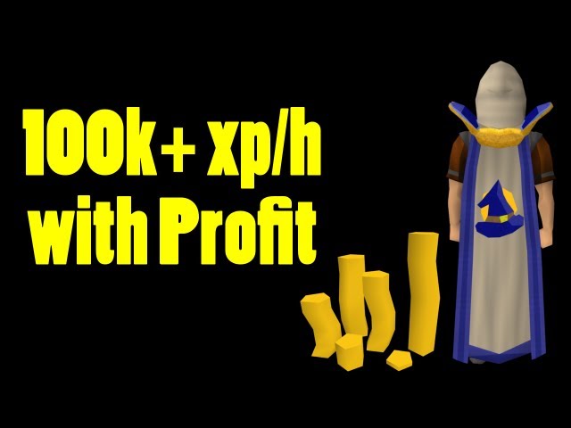 100k + magic exp per hour with PROFIT!! (plank making)