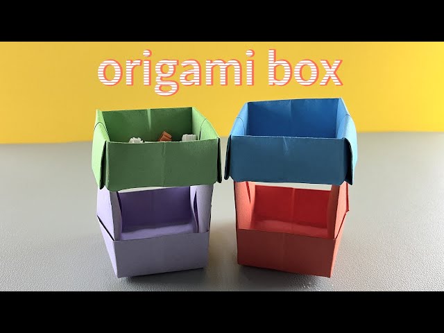 Easy-to-Follow Double-Layer Origami Box Tutorial | Origami Box Tutorial for Beginners