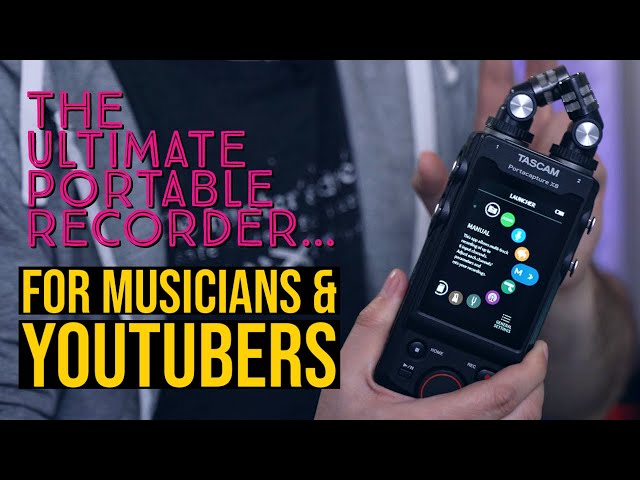 THE ULTIMATE PORTABLE RECORDER FOR MUSICIANS & YOUTUBERS | Tascam Portacapture X8 Demo | TOM QUAYLE