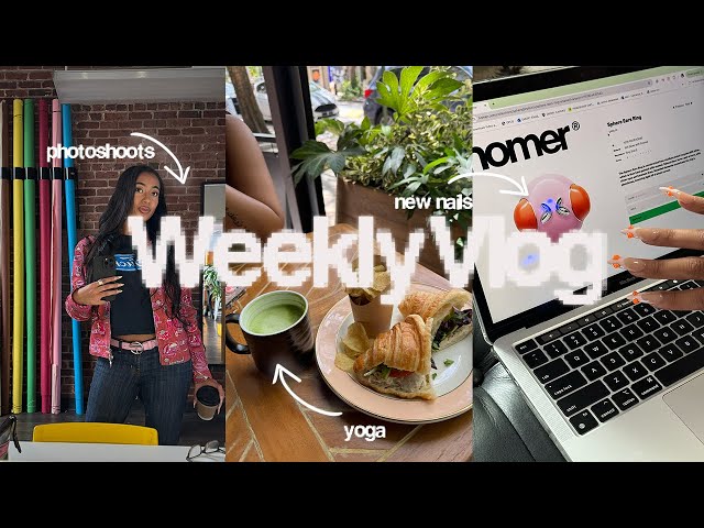 weekly vlog | yoga + photoshoots + deep clean +, affirmations etc.