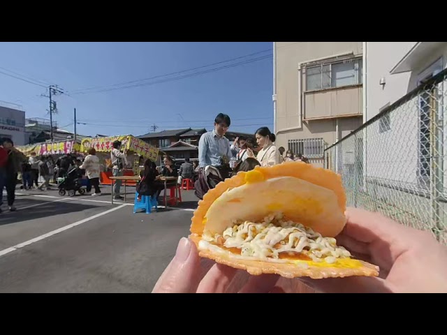 Eating a tamasen in Tajimi, Japan - 4k 180 VR