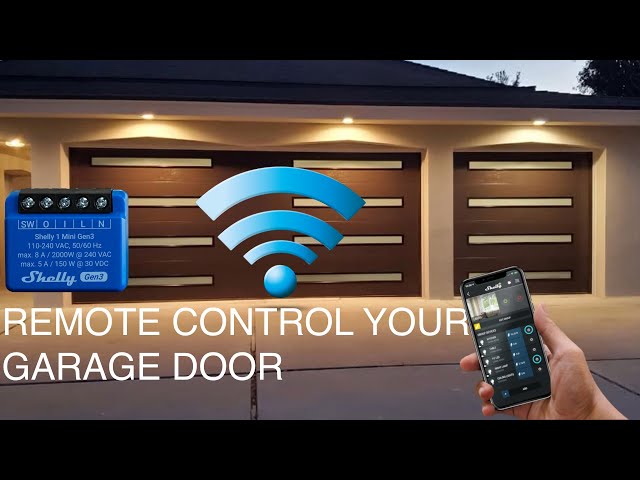 How to Remote Control Your Garage Door with Shelly 1 Mini Gen3 🚪🔧