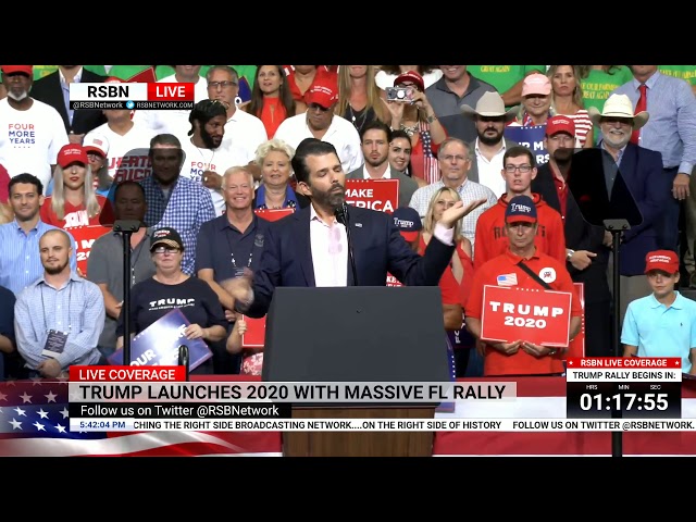 🔴 WATCH: Donald Trump Jr. Delivers EXPLOSIVE Speech at Reelection Rally