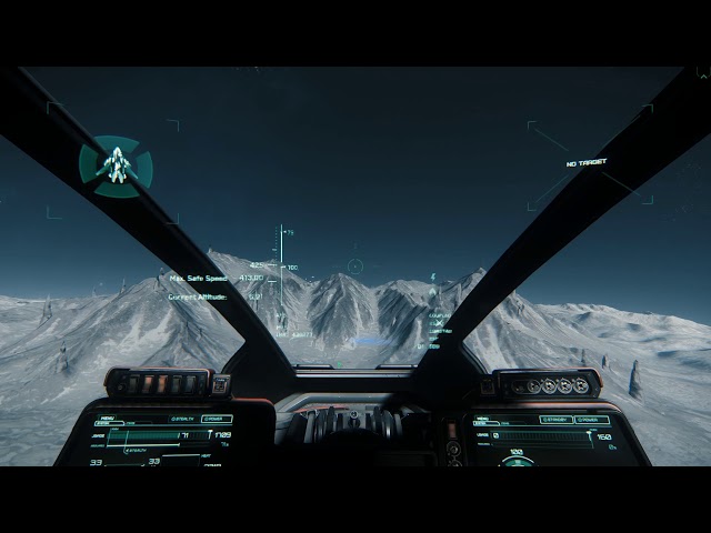 Star Citizen Alpha 3.0 - Crazy Delamar low-altitude angry flight