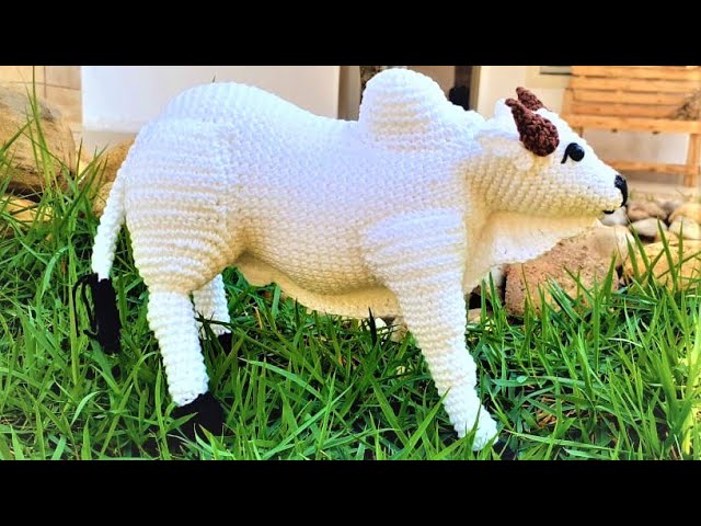 BOI NELORE DE AMIGURUMI (PARTE 1)AULA  PASSO A PASSO DE AMIGURUMI,RECEITA DE AMIGURUMI,BOI DE CROCHÊ