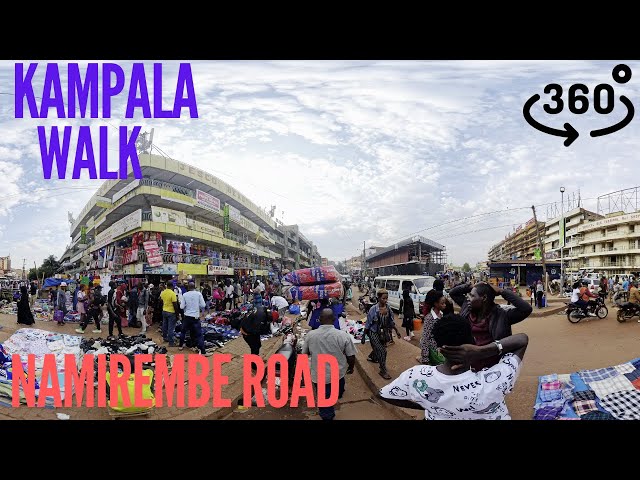 360° Virtual Tour of Downtown Kampala | Namirembe Road Walk