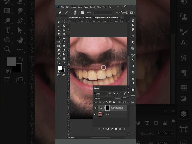 Adobephotoshop : How to change teeth colour  in photoshop Tutorial...!!. #creativegraphic #photoshop