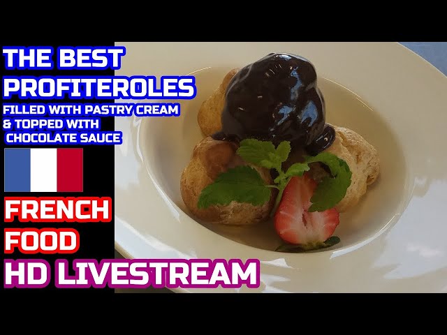 HOW TO MAKE PROFITEROLES |PROFITEROLES RECIPE |CHOUX PASTRY RECIPE|CHOCOLATE SAUCE|LIVE|PASTRY CREAM