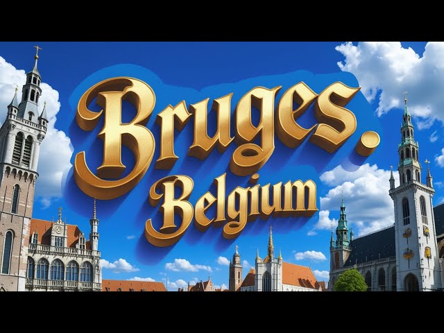 Bruges Belgium 2023 Walking Tour - 4K Ultra HD HDDR 60fps - With Captions