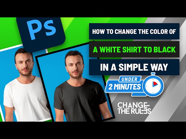 How To Change The Color Of A White Shirt To Black In A Simple Way