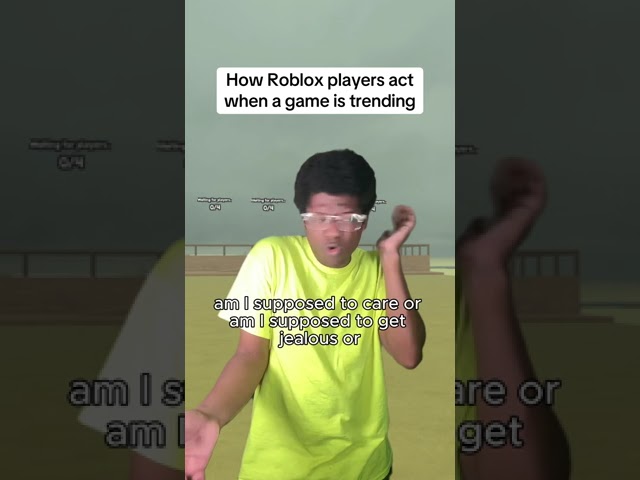 How Roblox players act when a game is trending