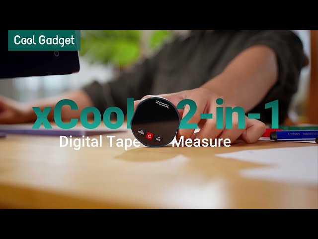 xCool 2-in-1 Rolling Tape Measure & Laser Tape Measure with Digital Readout