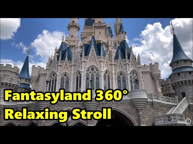 Fantasyland 360° 4K Relaxing Stroll at the Magic Kingdom - Walt Disney World