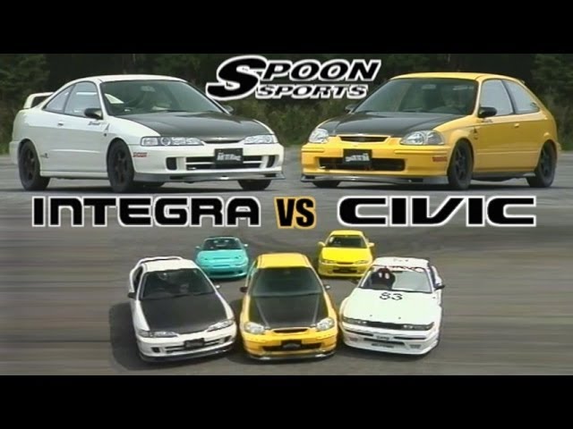 [ENG CC] Tuned NA battle - Spoon Integra R, Spoon Civic, Silvia S13, MX-5, Levin - Tsukuba 1997