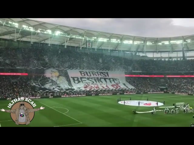 Besiktas fans Tifo vs Fenerbahce 07.05.2017