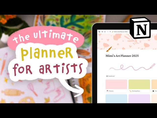 The Art Planner That Gets Me Organised - Full Notion Tour