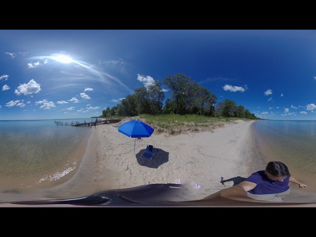 Cedar Grove Wisconsin sand beach 360 VR