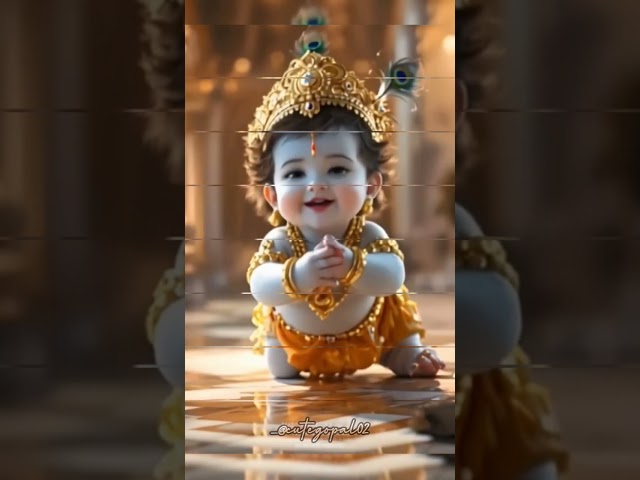 Cute loard krishna animation 🙏 #shortvideo cuteness 🥰#animation #cutebaby #krishnavaaniquotes #viral