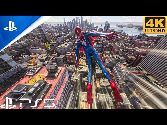 Spiderman 2 Ps5 Slim T.R.A.C.K Suit free roam 4K HDR