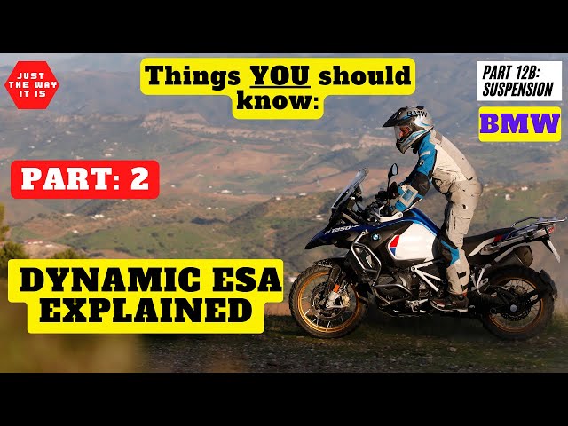 BMW Dynamic ESA Explained, Damping Modes, Riding Modes and 6 axis IMU Explained- Part 2 EN/DE