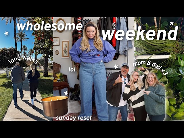 wholesome family weekend, mini sunday reset & jeans try on FAIL