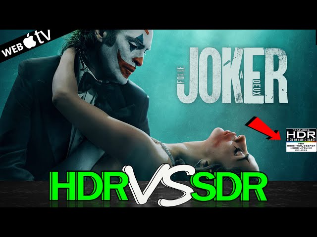 Joker Folie À Deux 2024 HDR ANALYSIS 4K UHD iTunes vs Amazon SDR 100nits #TRUE_DIFFERENCE