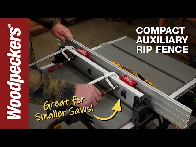 Compact Auxiliary Rip Fence | Woodpeckers Tools