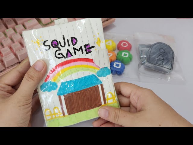 DIY PAPER CRAFTS SQUID GAME BOOK #amichannel #squidgame #squidgame2