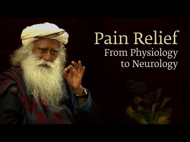 Pain Relief: From Physiology to Neurology | Sadhguru @ Harvard Medical School