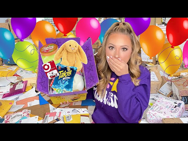 Opening BIRTHDAY FAN MAIL from my BIGGEST FANS! 🎉📦😱