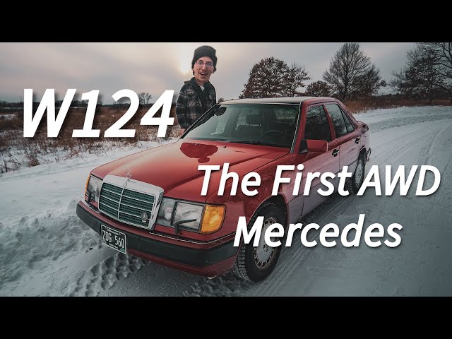 The FIRST AWD Mercedes! W124 4MATIC Tested in the Snow